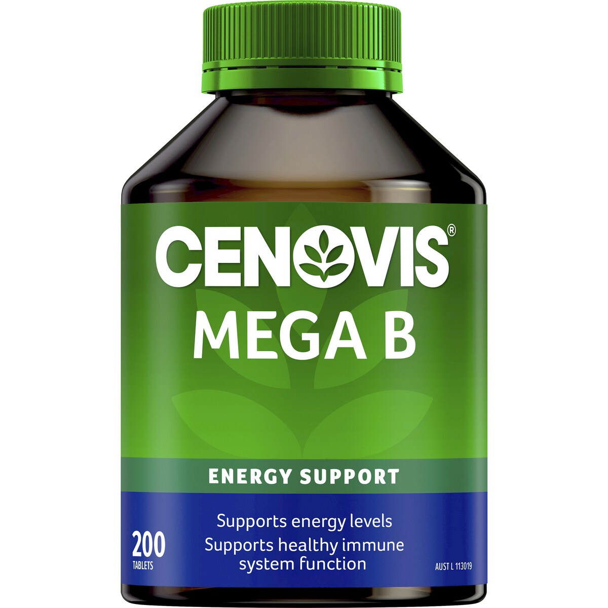 Cenovis Mega Vitamin B Tablets With B3 B6 B12 + Biotin For Energy 200 pack
