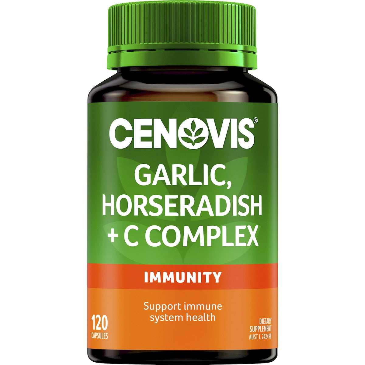 Cenovis Garlic Horseradish + Vitamin C Complex For Immune Support 120 pack