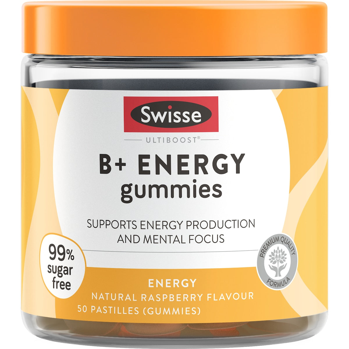 Swisse Ultiboost b+ Energy Gummies With Caffeine 60 Pack