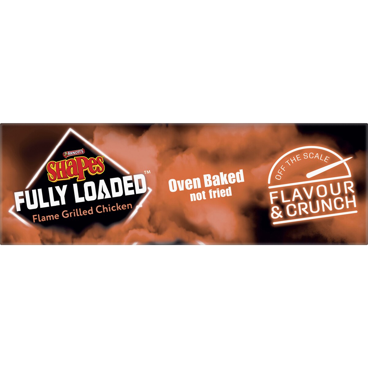 Arnott's Shapes Fully Loaded Flame Grilled Chicken Crackers 130g