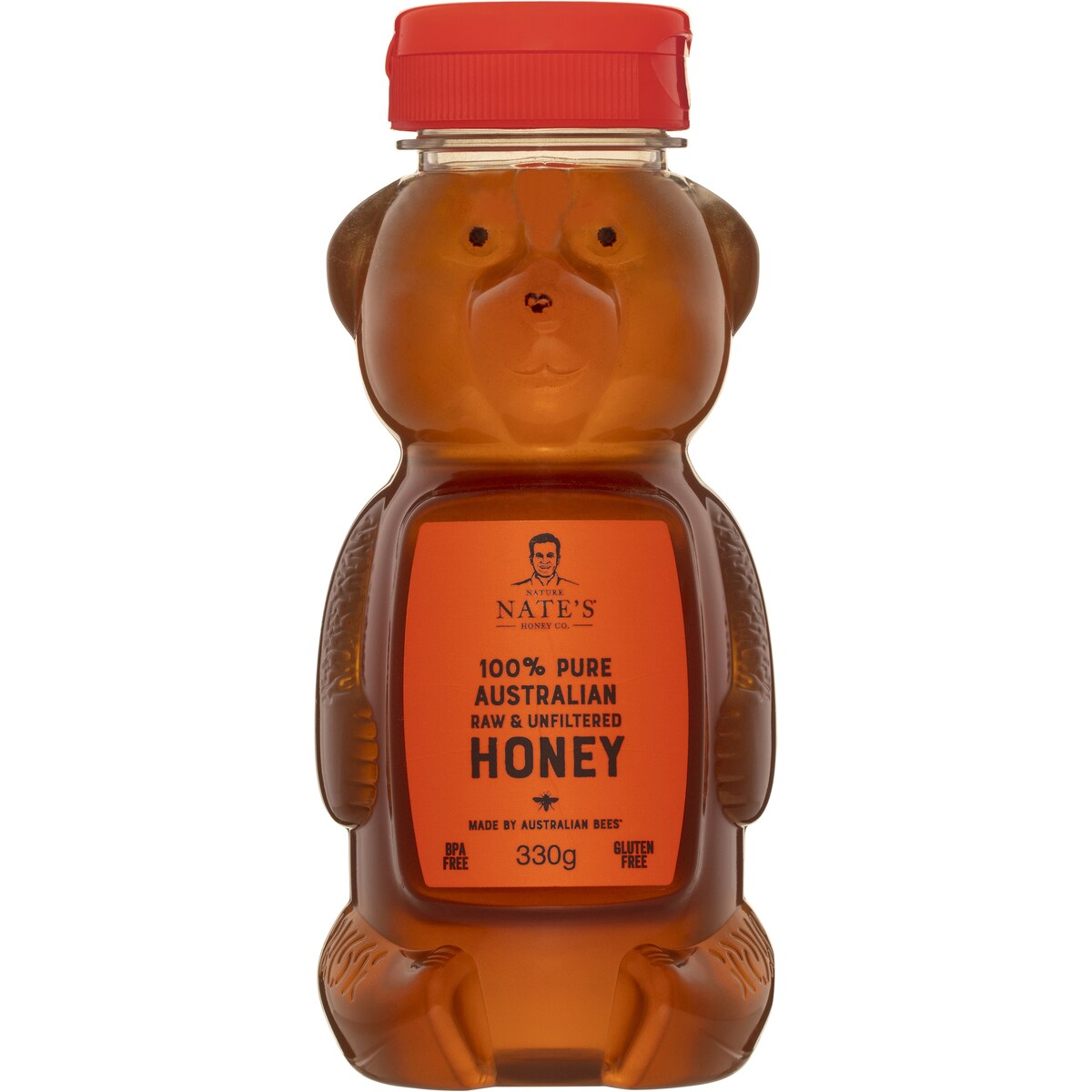 Nature Nate's Honey Bear Australian Honey 330g