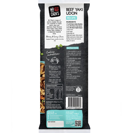 Mr Chens Udon Noodles 270g