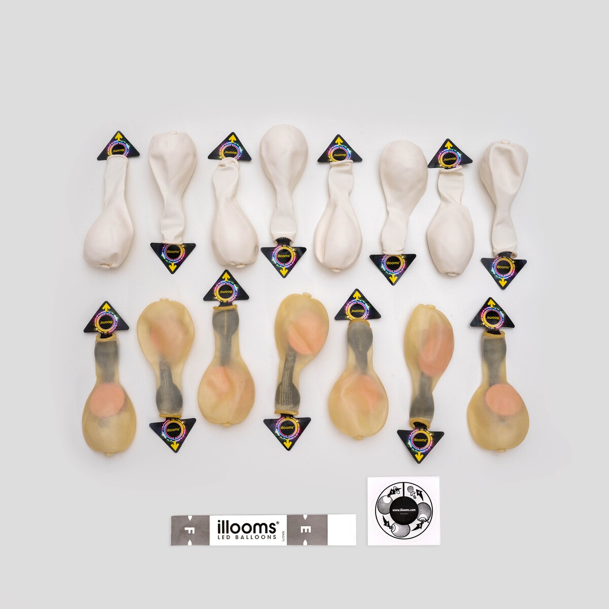 Illooms Led Balloons Confetti Mix 15 Pack