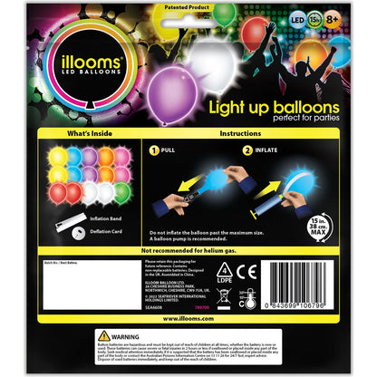 Illooms Led Balloons Mixed Pack 15 Pack