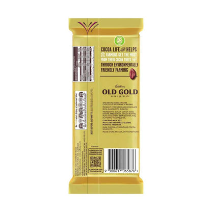 Cadbury Old Gold Jamaica Rum N Raisin Dark Chocolate Block - 180g