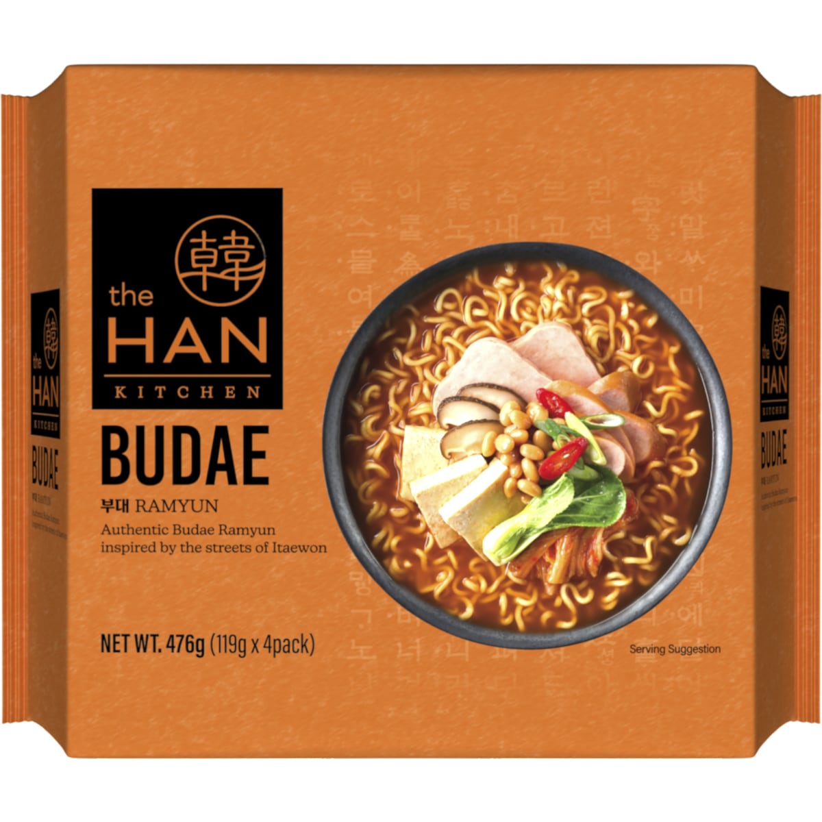 The Han Kitchen Budae Ramyun 4 pack