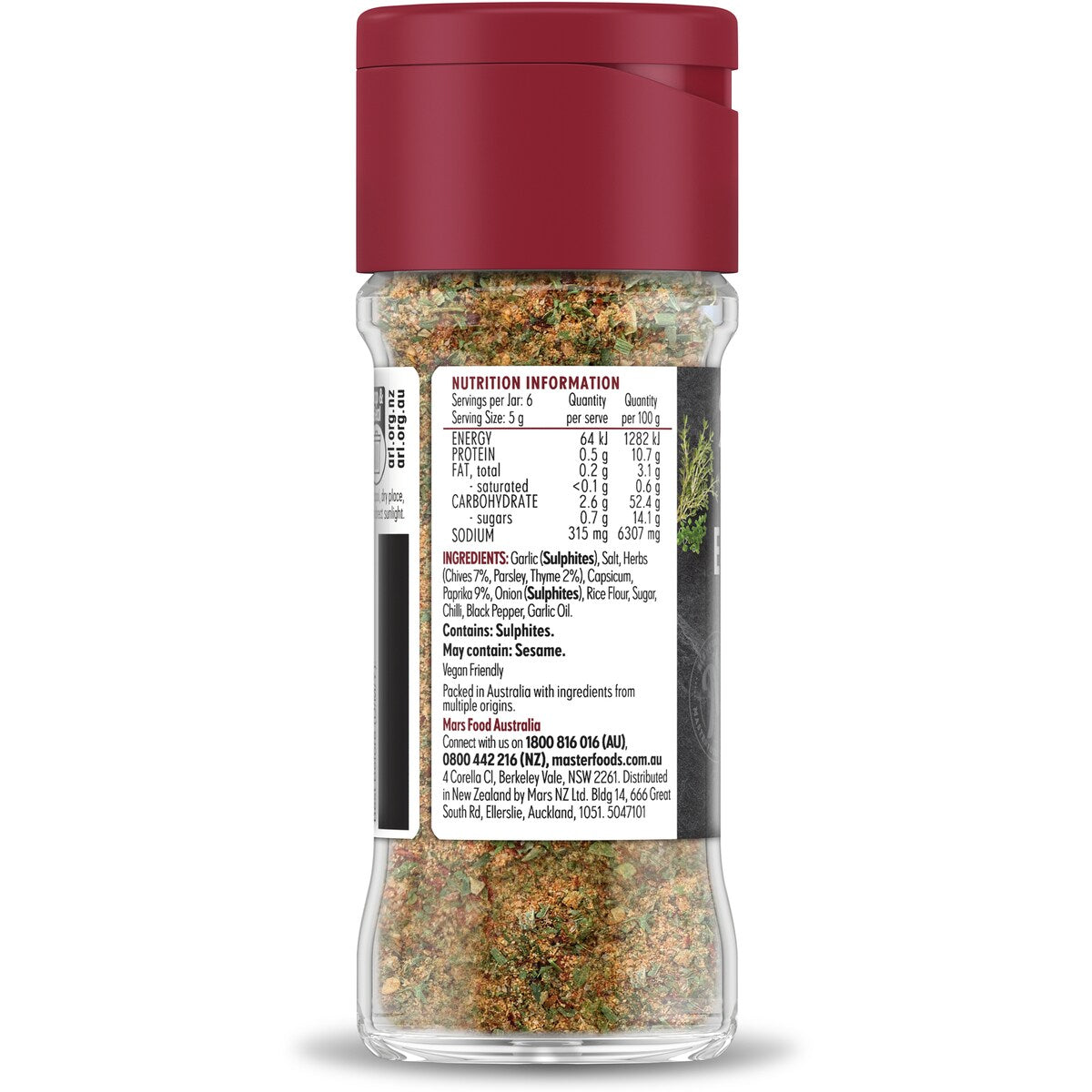 MasterFoods Cafe Style Everything Eggs Spice Blend 30g