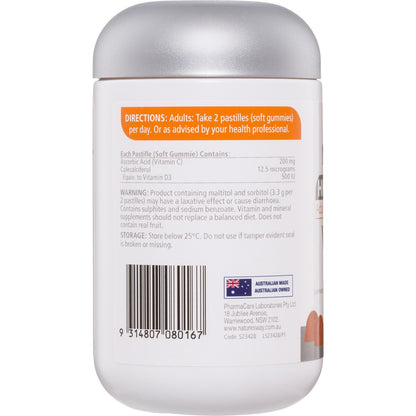 Natures Way High Strength Vitamin C + Vitamin D Adult Vita Gummies 65 pack
