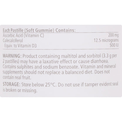 Natures Way High Strength Vitamin C + Vitamin D Adult Vita Gummies 65 pack