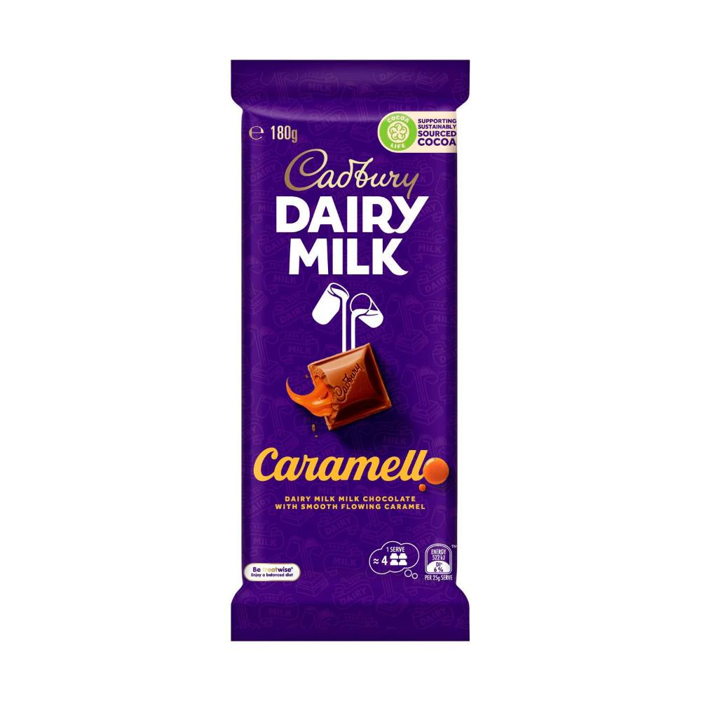 Cadbury Dairy Milk Caramello Chocolate Block - 180g