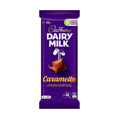 Cadbury Dairy Milk Caramello Chocolate Block - 180g