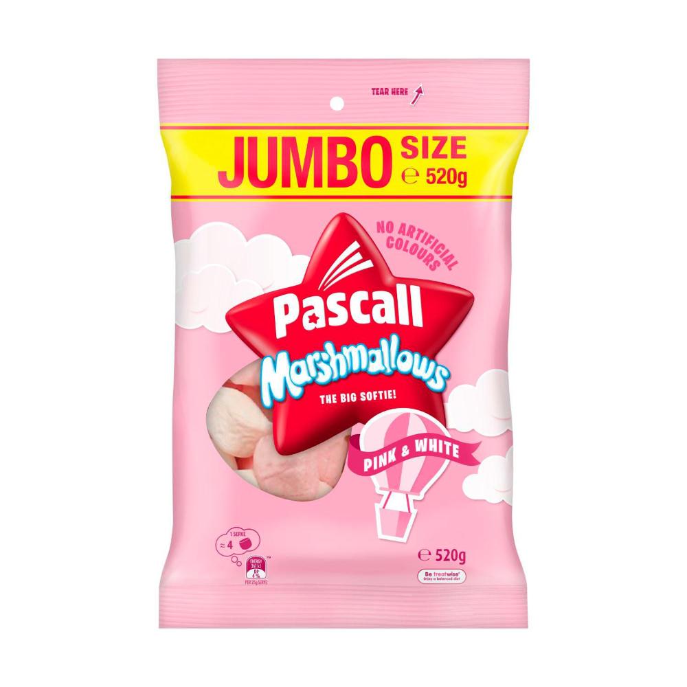 Pascall Pink and White Marshmallows Jumbo Pack - 520g