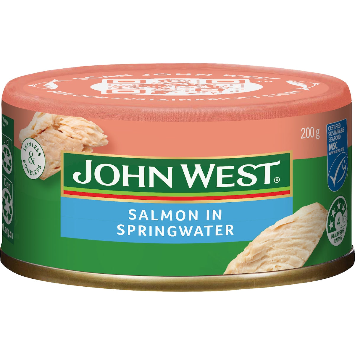 John West Wild Caught Salmon In Springwater 200g