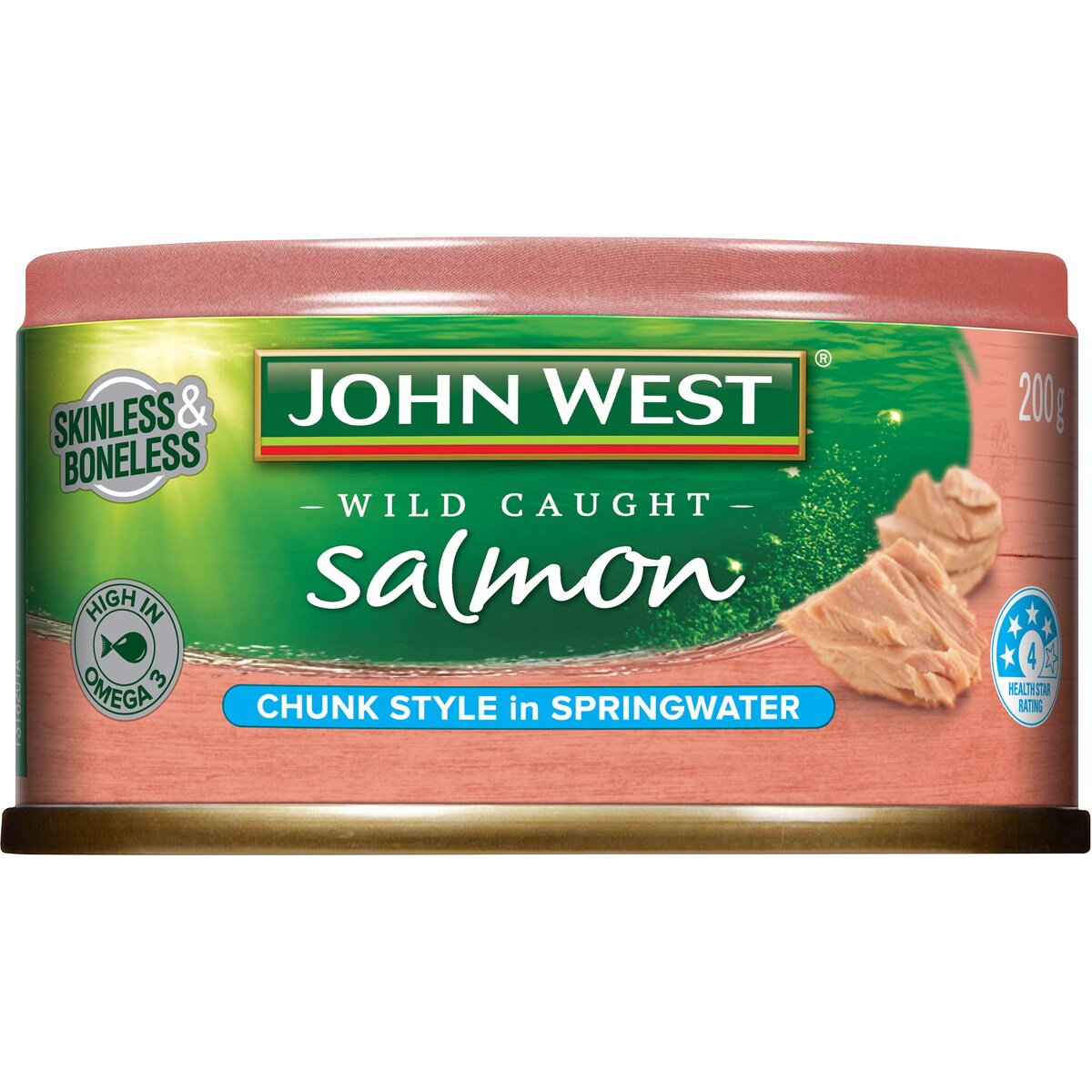 John West Skinless & Boneless Salmon In Springwater 200g
