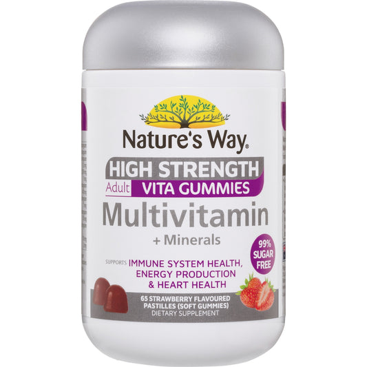 Natures Way High Strength Multivitamins & Minerals Adult Gummies 65 Pack