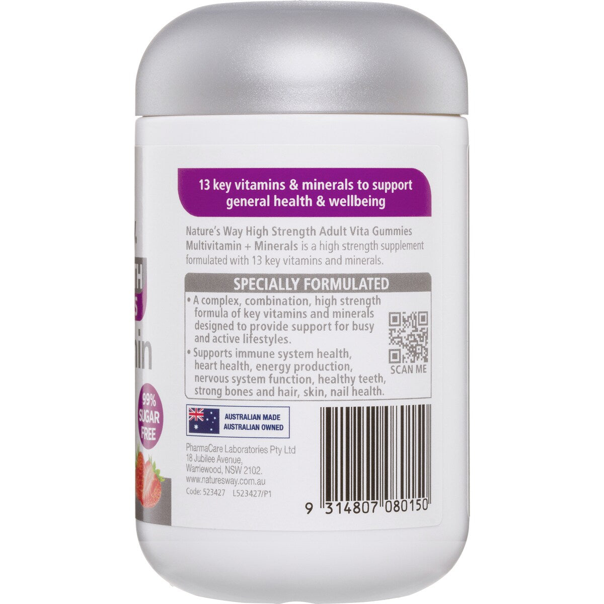 Natures Way High Strength Multivitamins & Minerals Adult Gummies 65 Pack