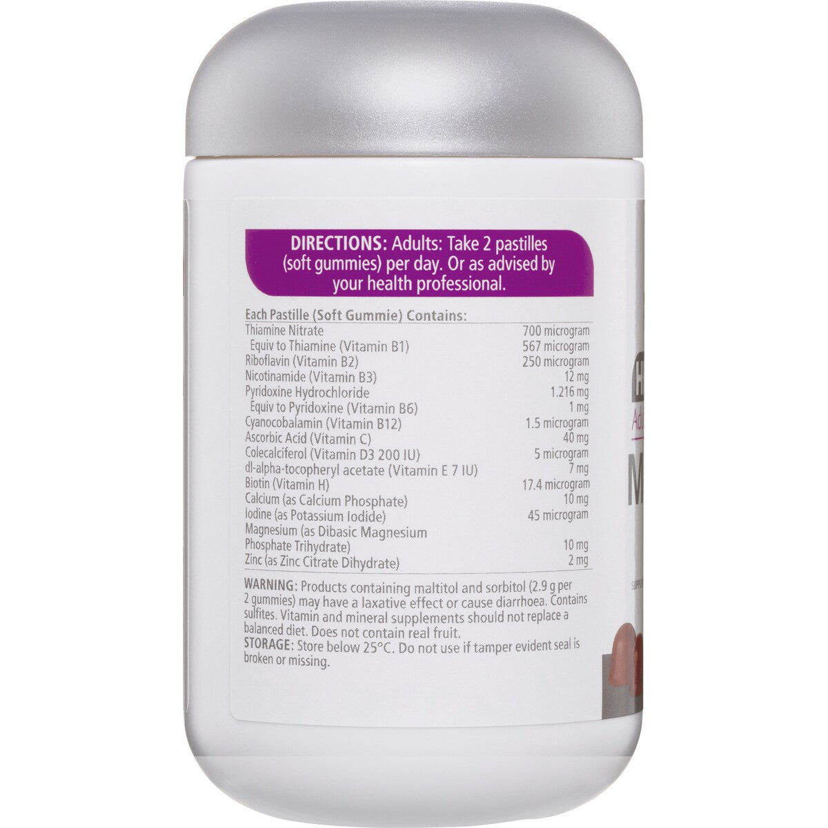 Natures Way High Strength Multivitamins & Minerals Adult Gummies 65 Pack
