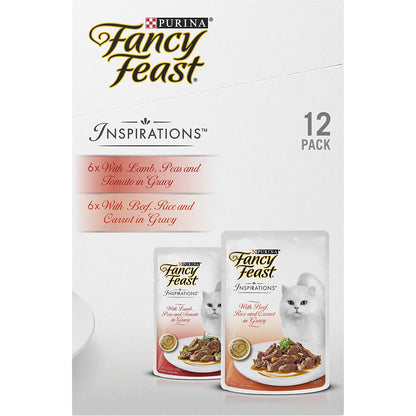 Fancy Feast Inspirations Beef & Lamb 70g X12 Pack
