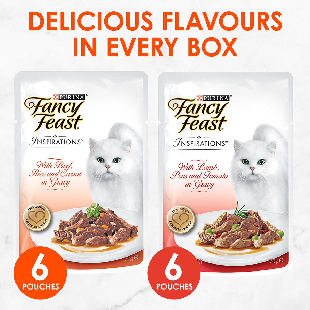 Fancy Feast Inspirations Beef & Lamb 70g X12 Pack