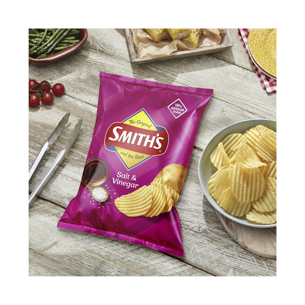 Smith's Crinkle Cut Salt And Vinegar Potato Chips - 170g