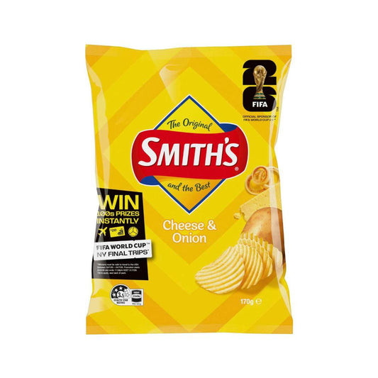 Smith's Crinkle Cut Cheese & Onion Potato Chips - 170g