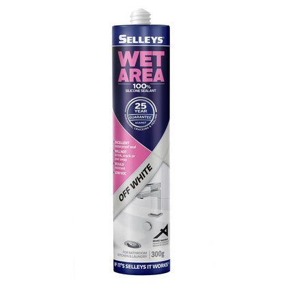 Selleys Off White Waterproof Silicone Sealant - 300g