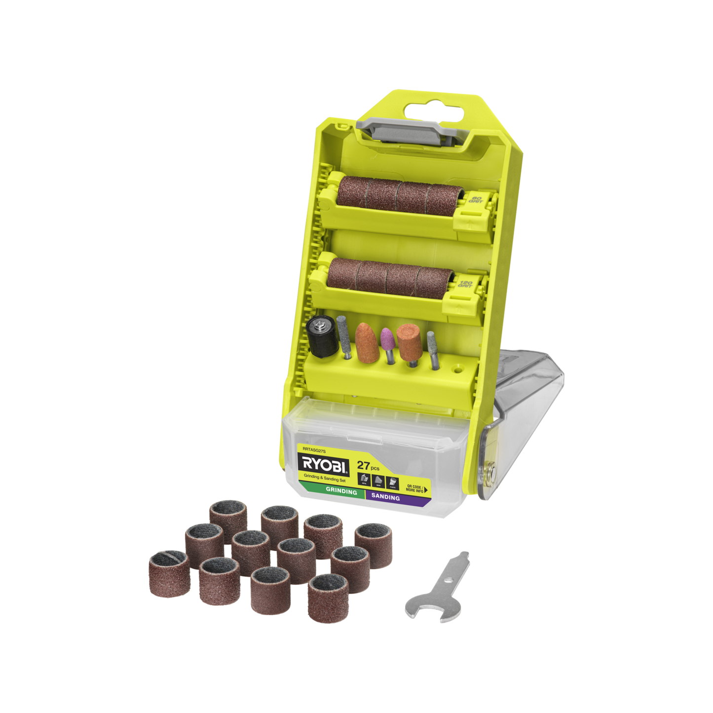 Ryobi Grinding and Sanding Set - 38mm - 27 Piece