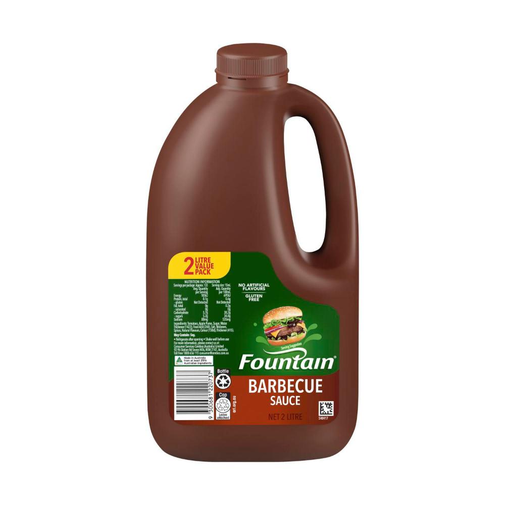 Fountain Barbecue Sauce Value Pack BBQ Sauce - 2L