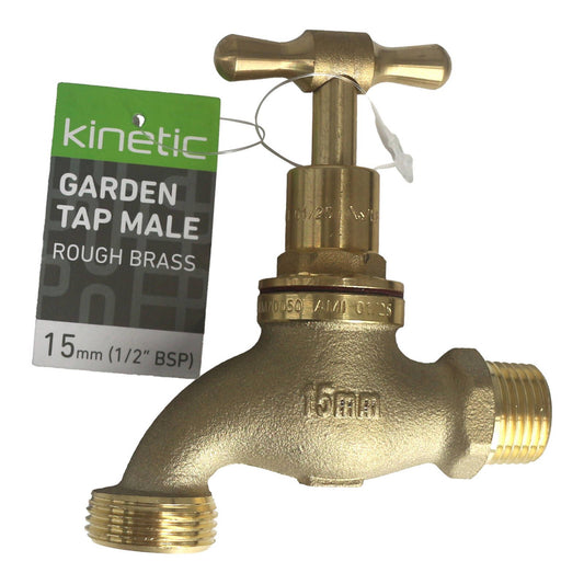 Kinetic 15mm Brass Garden Tap