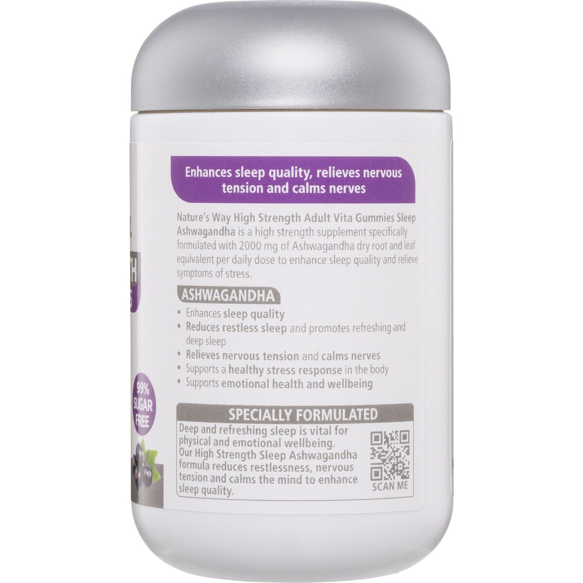 Natures Way High Strength Sleep Ashwagandha Adult Vita Gummies 40 pack