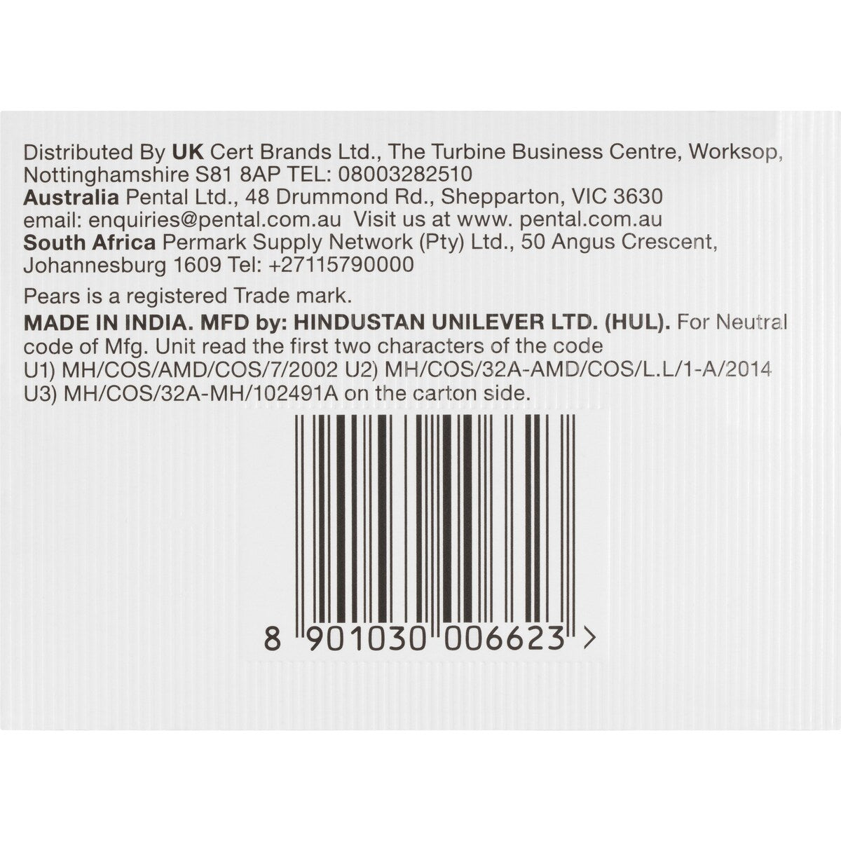 Pears Soap Bar Transparent 3x125g
