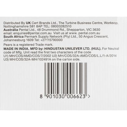 Pears Soap Bar Transparent 3x125g