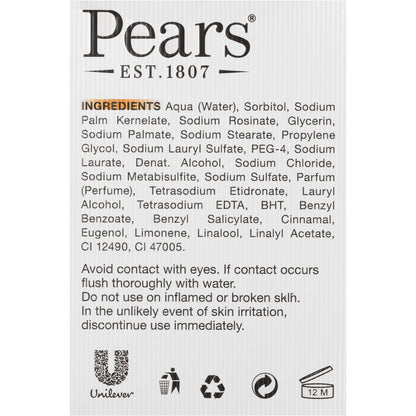 Pears Soap Bar Transparent 3x125g