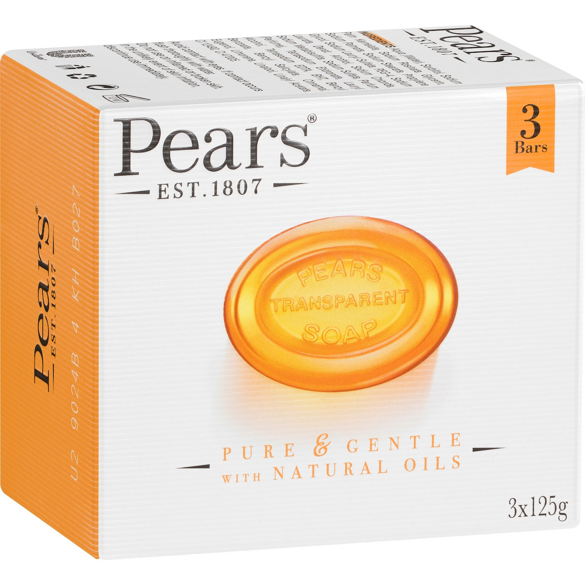 Pears Soap Bar Transparent 3x125g