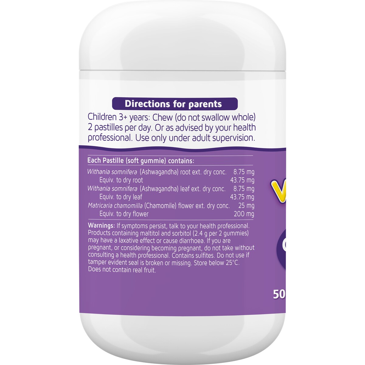 Nature's Way Kids Smart Vita Gummies Calm & Sleep 50 pack