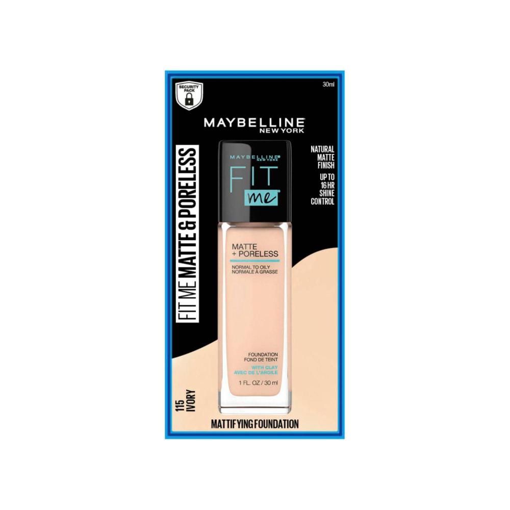 Maybelline Fit Me Matte + Poreless Foundation 115 Ivory - 30mL