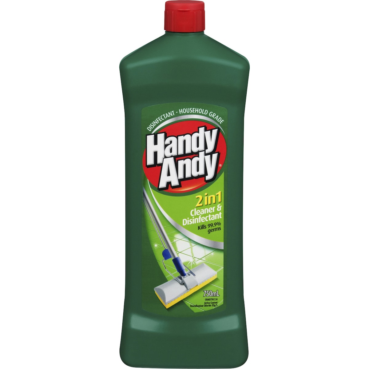 Handy Andy Cleaner And Disinfectant Green 750ml