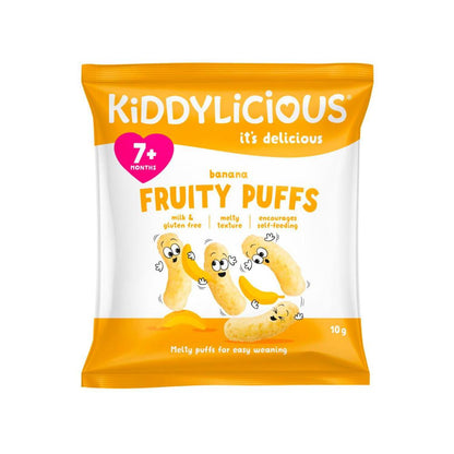 Kiddylicious Banana Fruity Puffs 7+ Months - 10g