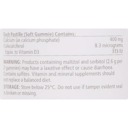 Natures Way High Strength Calcium + Vitamin D Adult Gummies 60 Pack