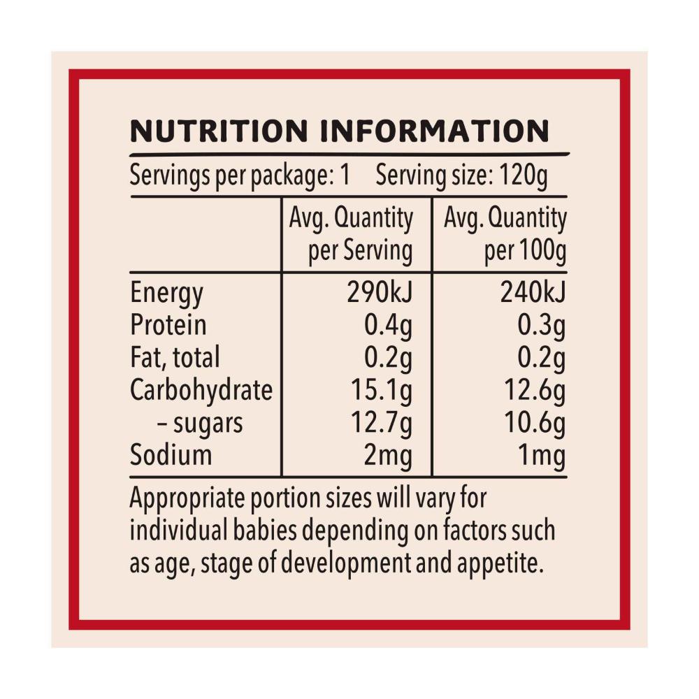 Heinz Apple Strawberry & Passionfruit Baby Food Pouch 8+ Months - 120g