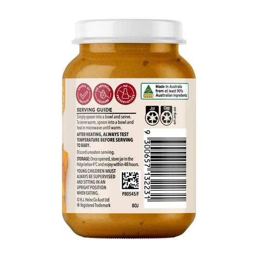 Heinz Lamb Pumpkin + Sweet Potato Baby Food Jar 6+ Months - 170g