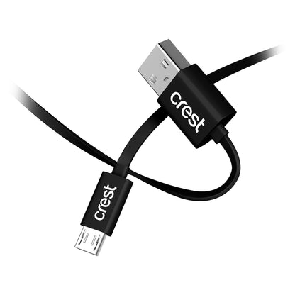 Crest Micro Usb To Usb-a Flat Cable 1.2m