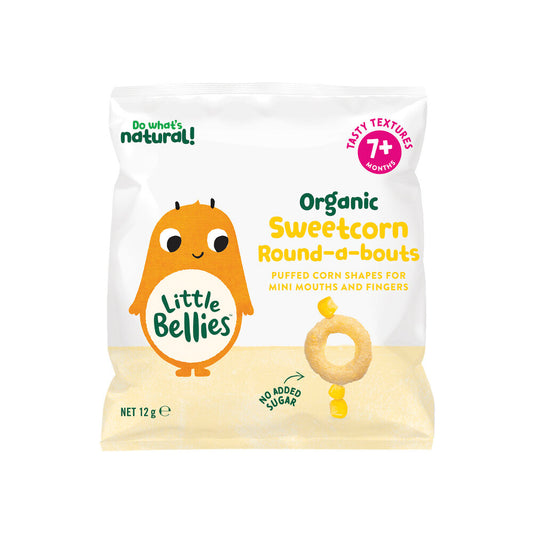 Little Bellies Organic Sweet Corn Round-a-bouts - 12g