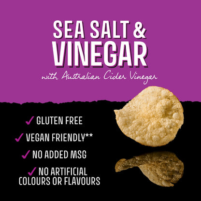 Kettle Sea Salt & Vinegar Potato Chips 165g