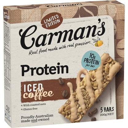 Carman's Protein Bars Iced Coffee Limited Edition 5 pack