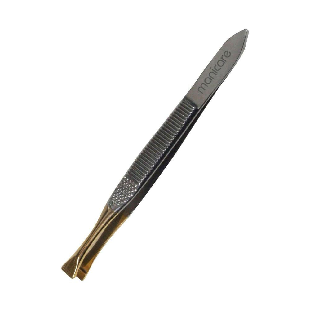 Manicare Gold Tip Flat Tweezer - 1 pack