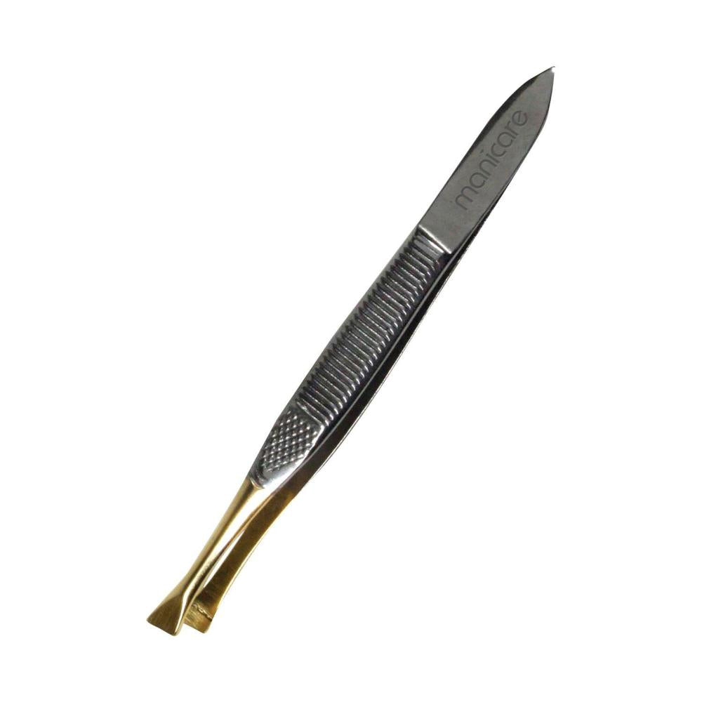 Manicare Gold Tip Slant Tweezer - 1 pack