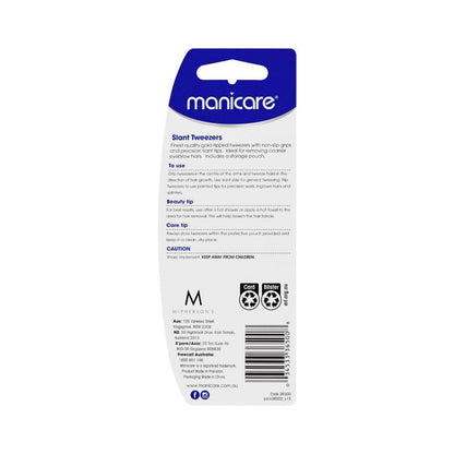 Manicare Gold Tip Slant Tweezer - 1 pack