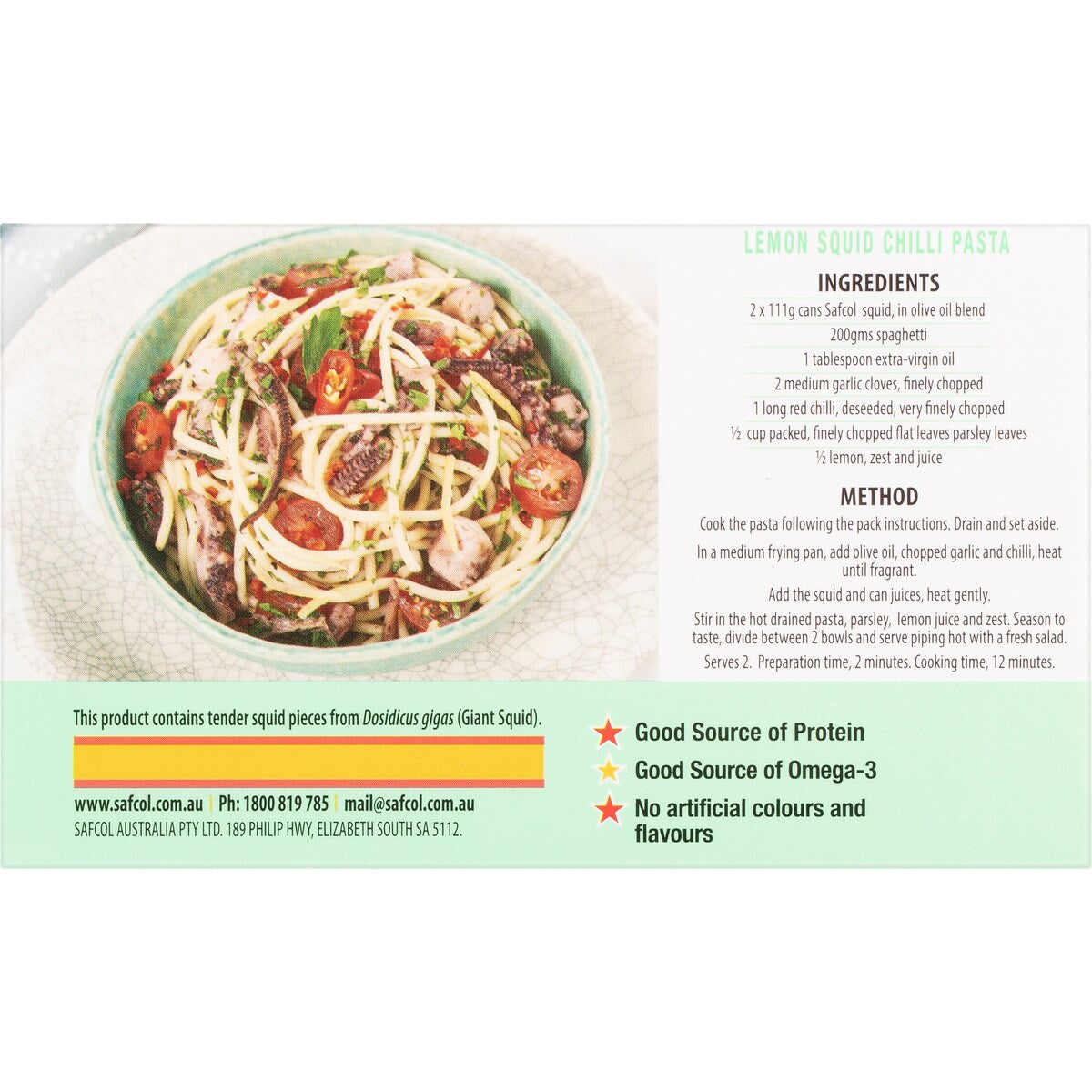 Safcol Tapas Spanish Style Squid In Olive Oil 111g