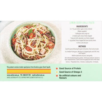 Safcol Tapas Spanish Style Squid In Olive Oil 111g
